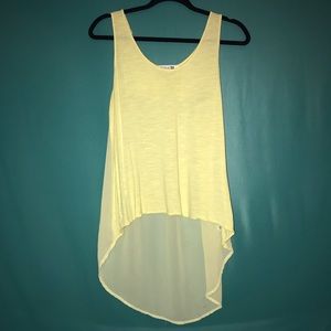 4 / $20 
XXI Yellow Chiffon Top